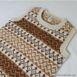 針織作品 秋冬用棕色毛線,織出來的作品非常好看,織女們學習